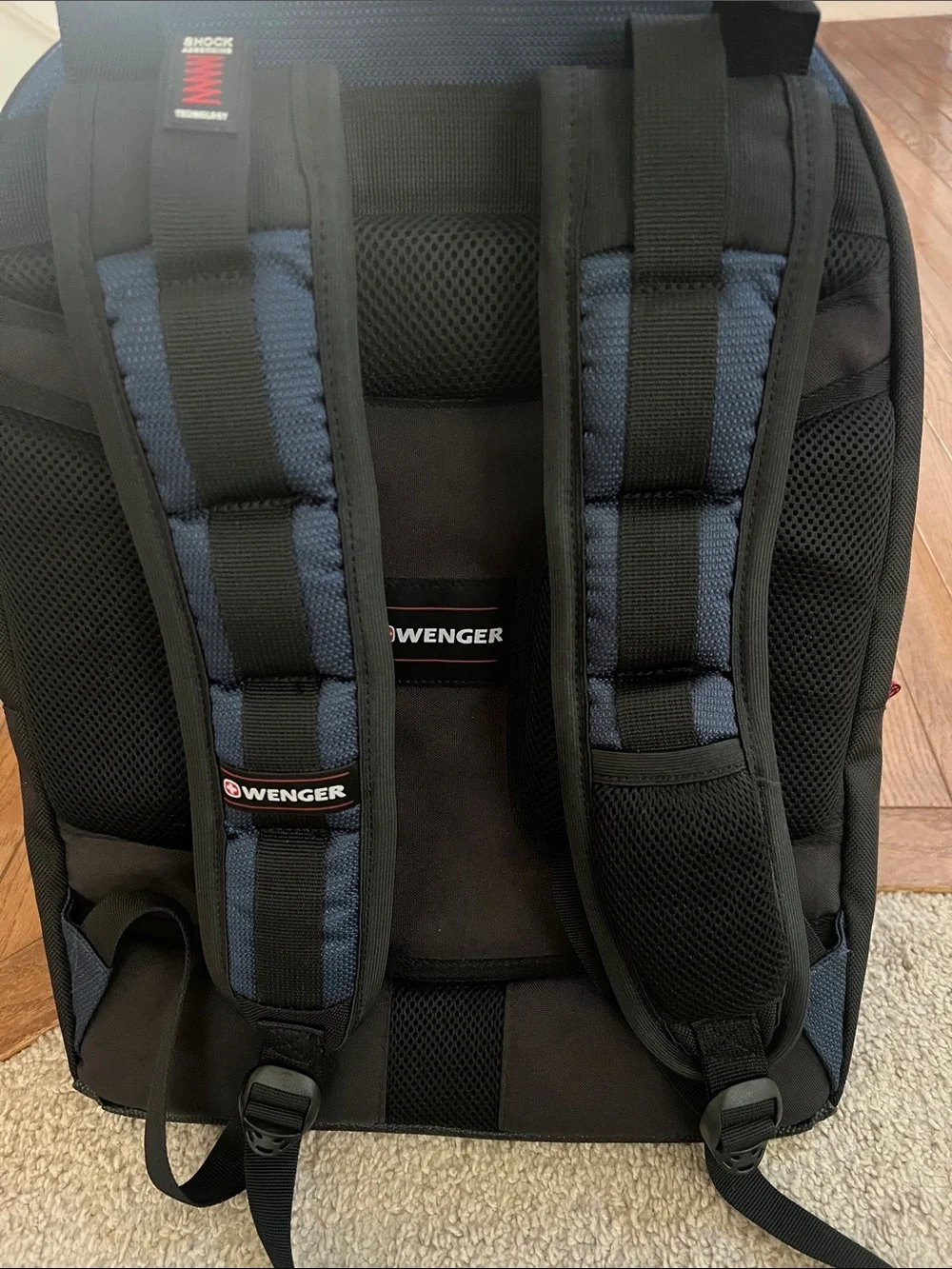 Wenger® Ibex Laptop Backpack, Black/Blue